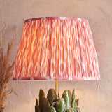 Layered Leaf & Ikat 35cm Coral pink shade