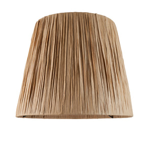 Layered Leaf & Raffia 32cm Natural raffia shade - Comet Lighting