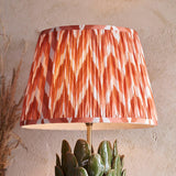 Layered Leaf & Zigzag 35cm Apricot orange shade