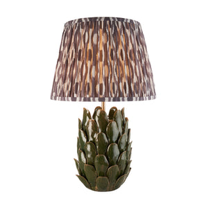 Layered Leaf & Ikat 35cm Pearl grey shade - Comet Lighting