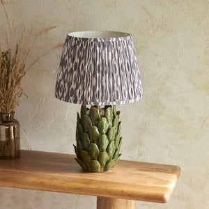 Layered Leaf & Ikat 35cm Pearl grey shade - Comet Lighting