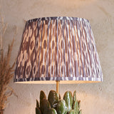 Layered Leaf & Ikat 35cm Pearl grey shade