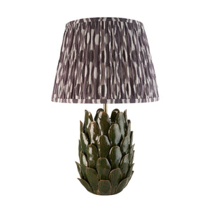 Layered Leaf & Ikat 35cm Pearl grey shade - Comet Lighting