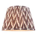 Ceramic Table Light Layered Leaf & Zigzag 35cm Pearl grey shade