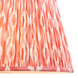 Ceramic Table Light Layered Leaf & Ikat 35cm Coral pink shade