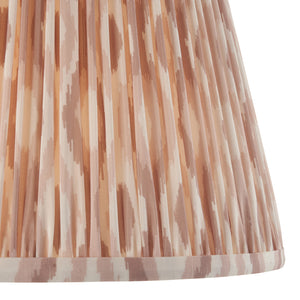 Ceramic Table Light Layered Leaf & Ikat 35cm Neutral shade - Comet Lighting