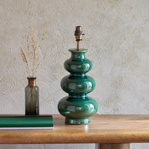 Monroe & Zigzag 30cm Cotswold green shade - Comet Lighting