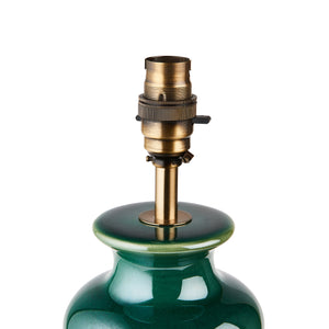 Monroe & Zigzag 30cm Cotswold green shade - Comet Lighting