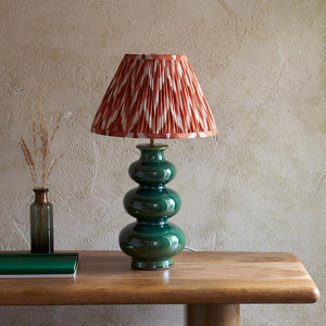 Monroe & Zigzag 30cm Apricot orange shade - Comet Lighting