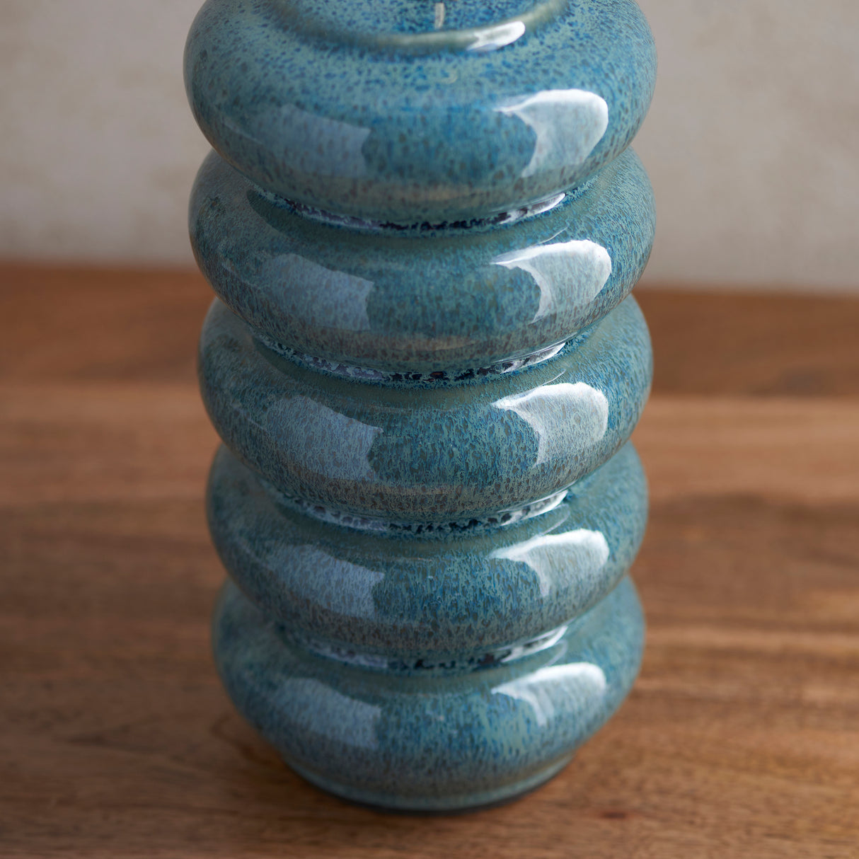 Squash & Leaf 25cm Pearl grey shade - Comet Lighting
