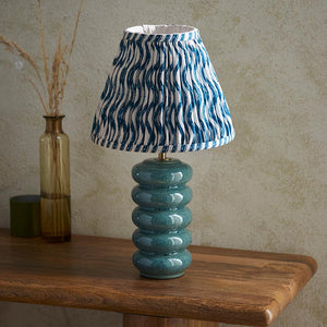 Squash & Ripple 25cm Marlin blue shade - Comet Lighting