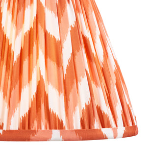 Squash & Zigzag 25cm Apricot orange shade - Comet Lighting
