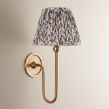 Santiago & Leaf 20cm Pearl grey shade Wall light