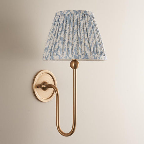 Santiago & Leaf 20cm Shell bay blue shade Wall light