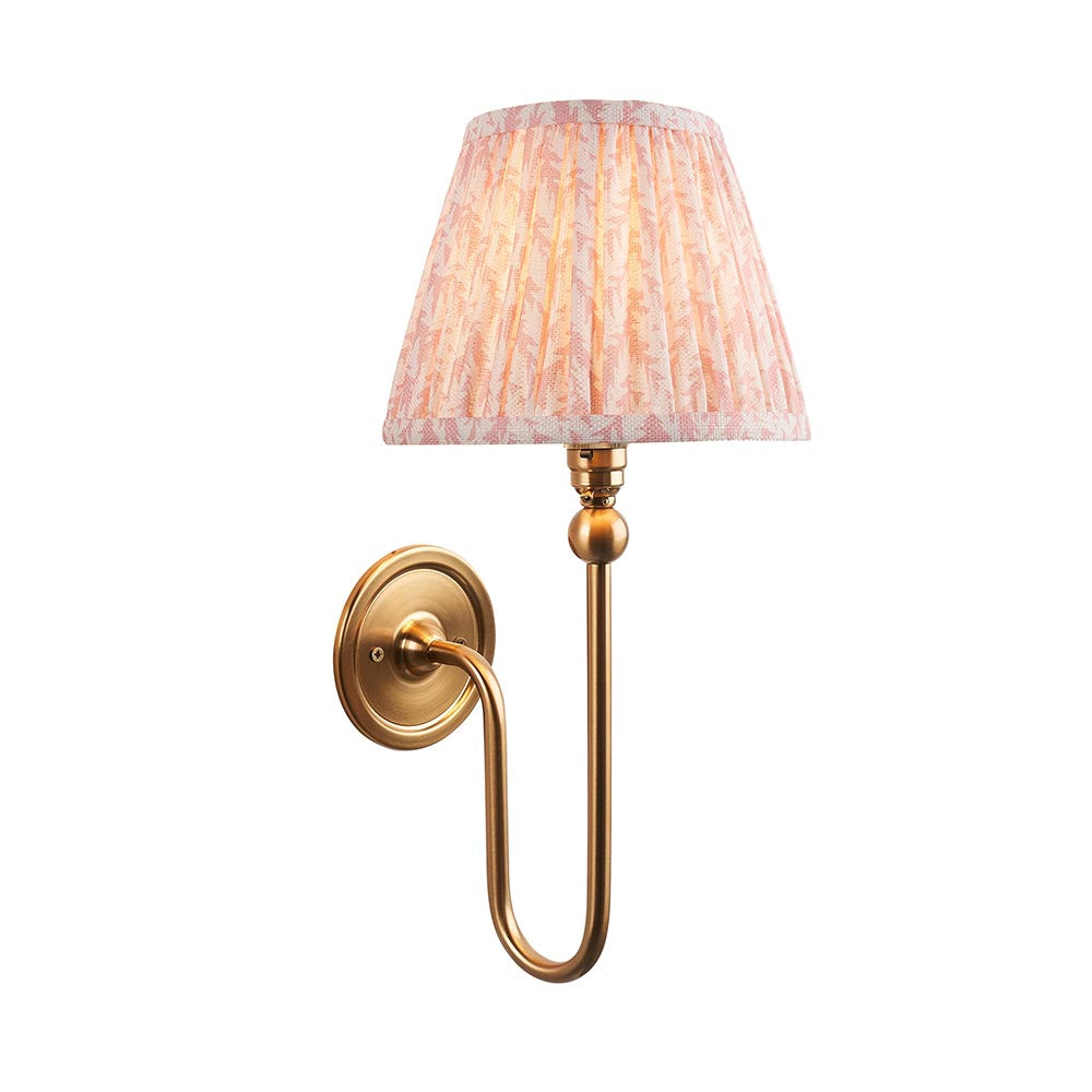 Santiago & Leaf 20cm Peachy keen shade Wall light