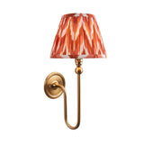 Santiago & Zigzag 20cm Apricot orange shade Wall light