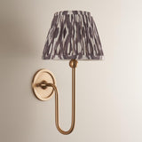 Santiago & Ikat 20cm Pearl grey shade Wall light - Comet Lighting