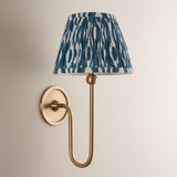 Santiago & Ikat 20cm Marlin blue shade Wall ight - Comet Lighting