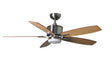 Prima 52inch Ceiling Fan with LED Light Brushed Nickel