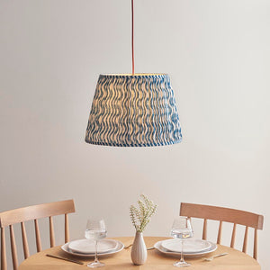 Eltham & Ripple 40cm Marlin blue shade Pendant - Comet Lighting