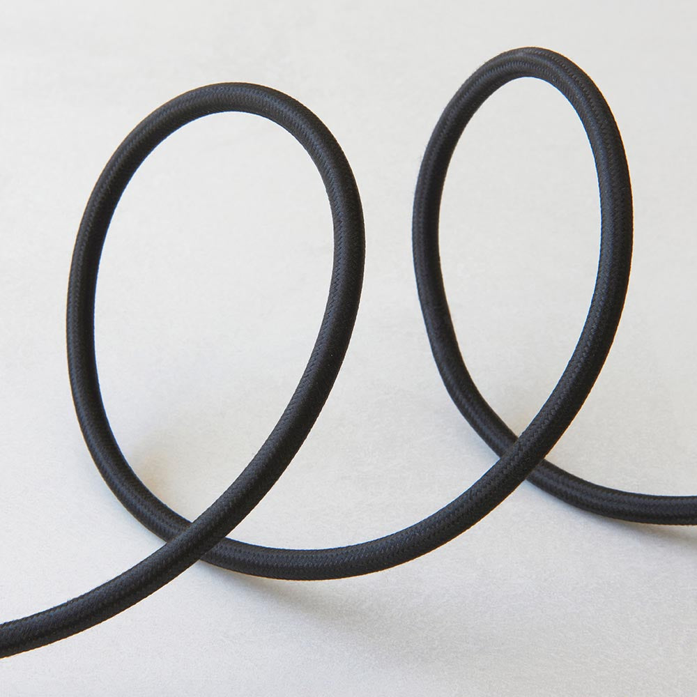 Eltham Cable Set Brushed aged brass plate & black braided flex
