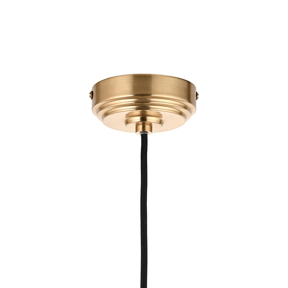 Eltham Cable Set Brushed aged brass plate & black braided flex