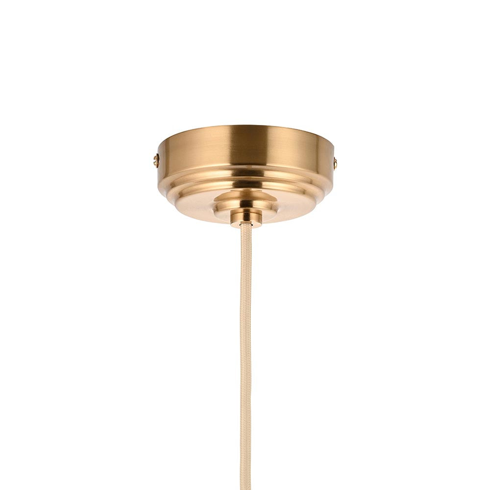 Eltham Cable Set Brushed aged brass plate & natural braided flex