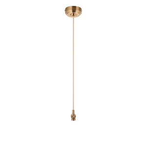 Eltham Cable Set Brushed aged brass plate & natural braided flex