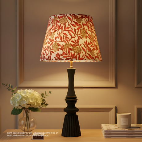 AARTIN 40 CM Maple Blossom Cotton Lampshade - Straight Empire ( Shade Only )