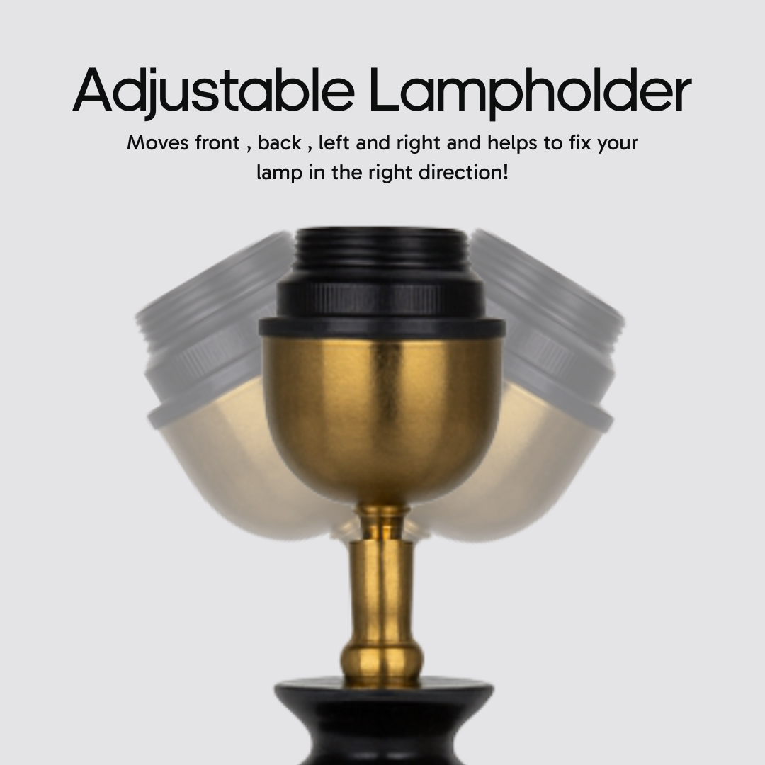 AARTIN JUNO TABLE LAMP IN WOOD WITH DARK NATURAL WOOD FINISH (BASE ONLY)