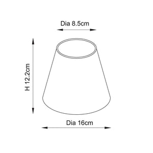 Lille & Ikat 16cm 2lt Linear Pendant Antique brass plate & pearl grey fabric