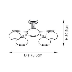 Jacob 5lt Semi Flush