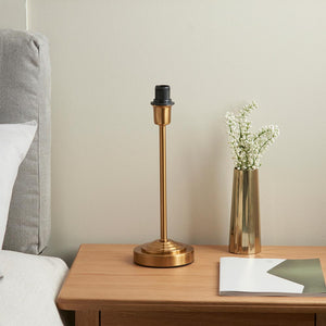 Rise Table Base Vintage brass finish