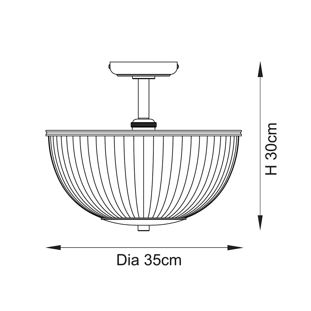 Somerset Uplighter Flush