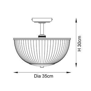 Somerset Uplighter Flush