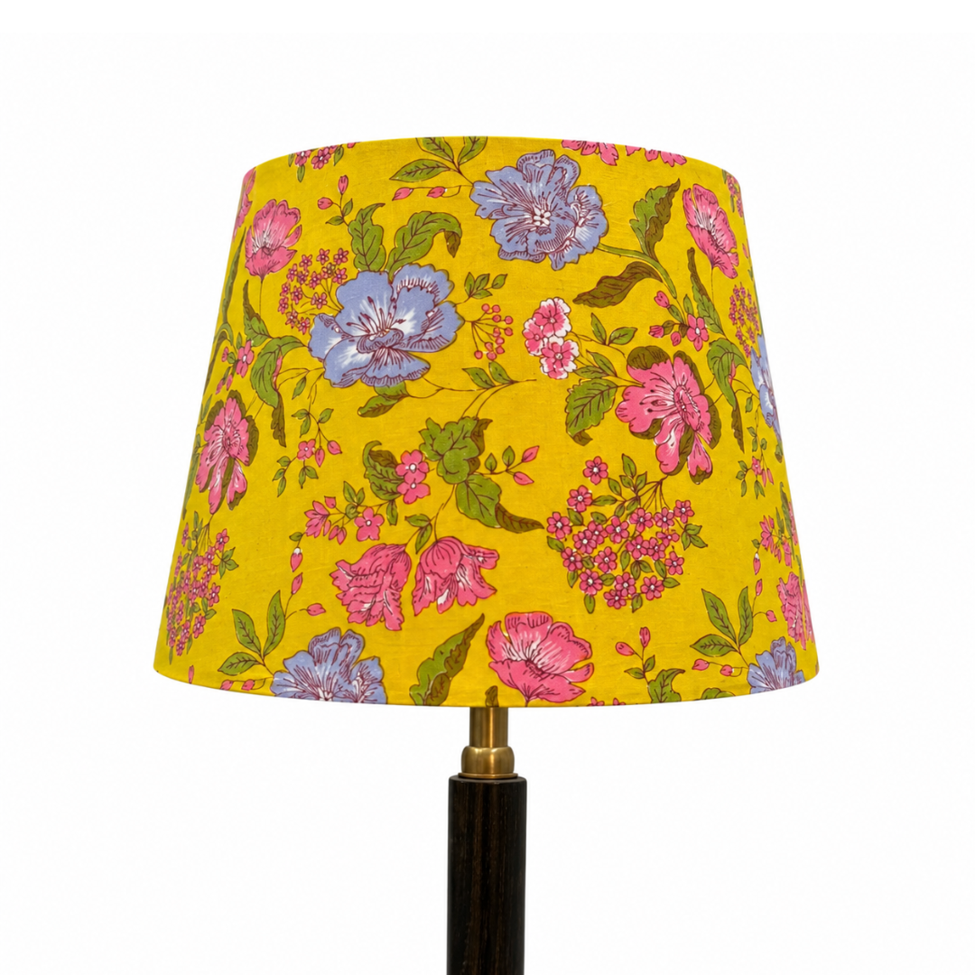 AARTIN 35 CM Citrus Bouquet Cotton Lampshade - Straight Empire ( Shade Only )