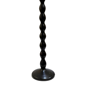 AARTIN Ripple Wood Floor Lamp - Ebony Finish (Base Only)