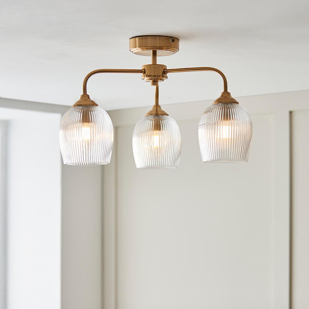Ashcroft Ribbed 3lt Semi Flush