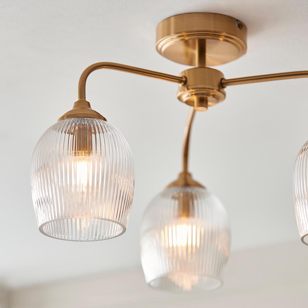 Ashcroft Ribbed 3lt Semi Flush