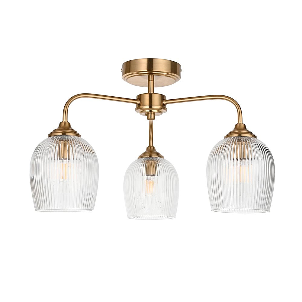 Ashcroft Ribbed 3lt Semi Flush