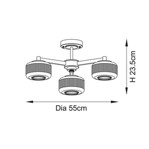Stamford 3lt Semi Flush