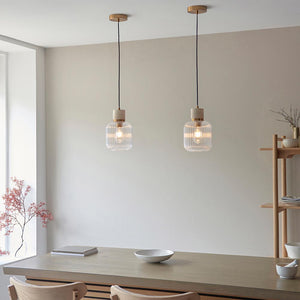 Travi Ribbed Pendant