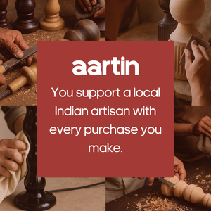 AARTIN JUNO TABLE LAMP IN WOOD WITH DARK NATURAL WOOD FINISH (BASE ONLY)