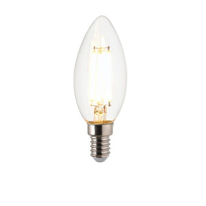 White Filament E14 LED Candle Non-dimmable