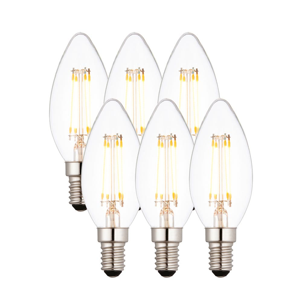 E14 LED Filament Candle - 6 pack