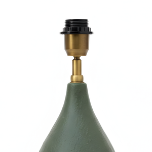 AARTIN Iris Ceramic Table Lamp - Green & Beige ( Base Only )