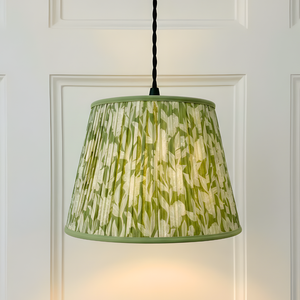 AARTIN 40 CM Sage Serenity Cotton Lampshade - Straight Empire ( Shade Only )