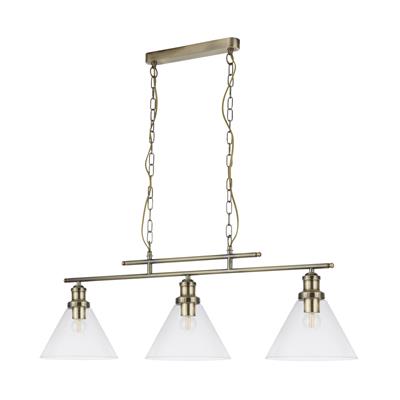 Searchlight Pyramid 3-Light Pendant Ceiling Light - Comet Lighting