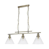 Searchlight Pyramid 3-Light Pendant Ceiling Light - Comet Lighting