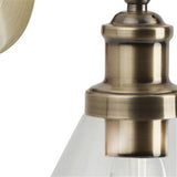 Searchlight Pyramid Wall Light - Cc| Clear Glass Shade - Comet Lighting